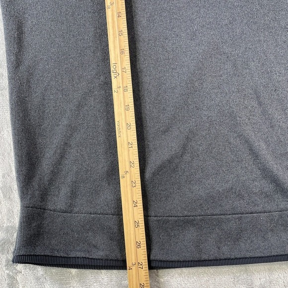 Under Armour Golf Sweater Mens Large Gray‎ Storm Mock Neck Snap ColdGear Stretch - Picture 5 of 9